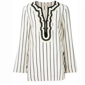 New Tory Burch Rayon Striped Tunic Size 6